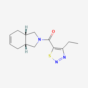 (3aR*,7aS*)-2-[(4-ethyl-1,2,3-thiadiazol-5-yl)carbonyl]-2,3,3a,4,7,7a-hexahydro-1H-isoindole