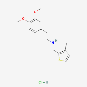 [2-(3,4-Dimethoxyphenyl)ethyl][(3-methylthiophen-2-yl)methyl]amine hydrochloride