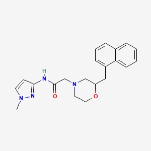 N-(1-methyl-1H-pyrazol-3-yl)-2-[2-(1-naphthylmethyl)-4-morpholinyl]acetamide