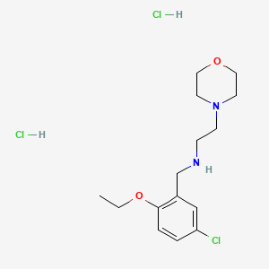 molecular formula C15H25Cl3N2O2 B5384255 N-[(5-chloro-2-ethoxyphenyl)methyl]-2-morpholin-4-ylethanamine;dihydrochloride 