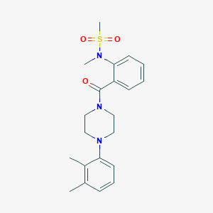 N-(2-{[4-(2,3-dimethylphenyl)-1-piperazinyl]carbonyl}phenyl)-N-methylmethanesulfonamide