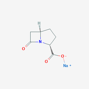 molecular formula C7H8NNaO3 B053843 Carbapenam-3-carboxylic acid CAS No. 117858-72-7