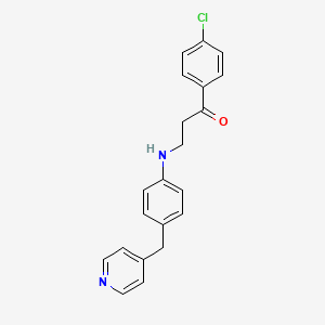 1-(4-chlorophenyl)-3-{[4-(4-pyridinylmethyl)phenyl]amino}-1-propanone