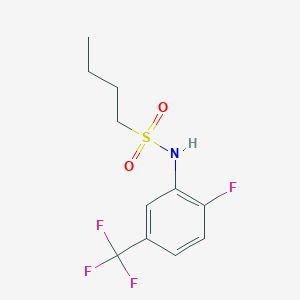 N-[2-fluoro-5-(trifluoromethyl)phenyl]butane-1-sulfonamide