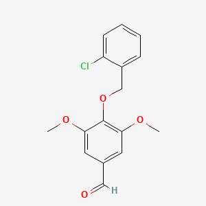 4-[(2-chlorophenyl)methoxy]-3,5-dimethoxybenzaldehyde