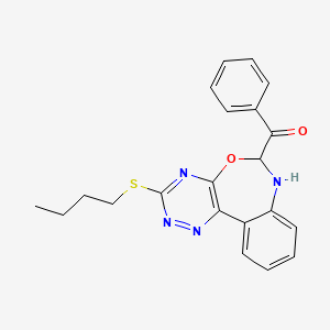 [3-(butylthio)-6,7-dihydro[1,2,4]triazino[5,6-d][3,1]benzoxazepin-6-yl](phenyl)methanone