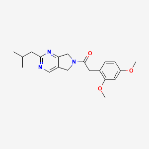 6-[(2,4-dimethoxyphenyl)acetyl]-2-isobutyl-6,7-dihydro-5H-pyrrolo[3,4-d]pyrimidine