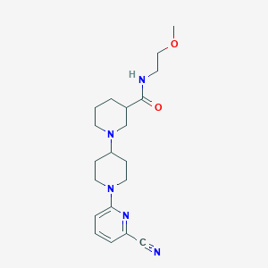 1'-(6-cyanopyridin-2-yl)-N-(2-methoxyethyl)-1,4'-bipiperidine-3-carboxamide