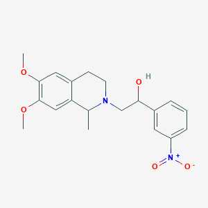 2-(6,7-dimethoxy-1-methyl-3,4-dihydro-2(1H)-isoquinolinyl)-1-(3-nitrophenyl)ethanol