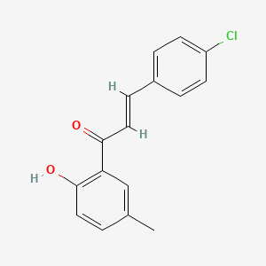 molecular formula C16H13ClO2 B5384425 (2E)-3-(4-chlorophenyl)-1-(2-hydroxy-5-methylphenyl)-2-propen-1-one CAS No. 16635-10-2