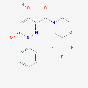 5-hydroxy-2-(4-methylphenyl)-6-{[2-(trifluoromethyl)morpholin-4-yl]carbonyl}pyridazin-3(2H)-one