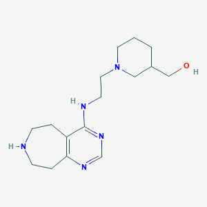 {1-[2-(6,7,8,9-tetrahydro-5H-pyrimido[4,5-d]azepin-4-ylamino)ethyl]-3-piperidinyl}methanol dihydrochloride