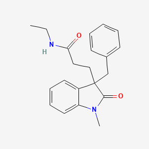 3-(3-benzyl-1-methyl-2-oxo-2,3-dihydro-1H-indol-3-yl)-N-ethylpropanamide