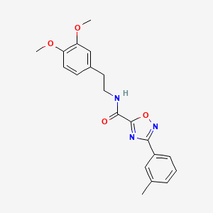 N-[2-(3,4-dimethoxyphenyl)ethyl]-3-(3-methylphenyl)-1,2,4-oxadiazole-5-carboxamide