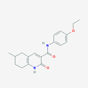 N-(4-ethoxyphenyl)-6-methyl-2-oxo-1,2,5,6,7,8-hexahydro-3-quinolinecarboxamide