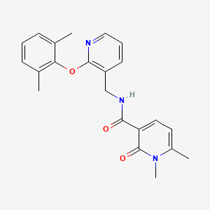 molecular formula C22H23N3O3 B5384736 N-{[2-(2,6-dimethylphenoxy)pyridin-3-yl]methyl}-1,6-dimethyl-2-oxo-1,2-dihydropyridine-3-carboxamide 