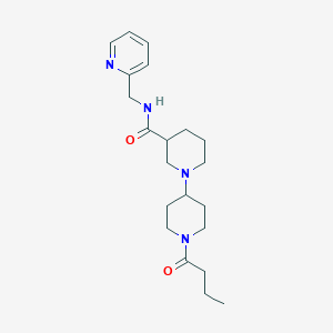 1'-butyryl-N-(pyridin-2-ylmethyl)-1,4'-bipiperidine-3-carboxamide