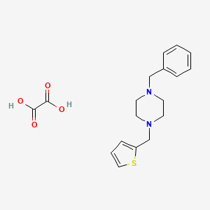 molecular formula C18H22N2O4S B5384746 1-Benzyl-4-(thiophen-2-ylmethyl)piperazine;oxalic acid 