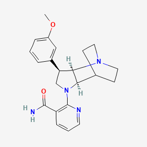 molecular formula C22H26N4O2 B5384750 2-[(3R*,3aR*,7aR*)-3-(3-methoxyphenyl)hexahydro-4,7-ethanopyrrolo[3,2-b]pyridin-1(2H)-yl]nicotinamide 