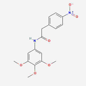 molecular formula C17H18N2O6 B5384770 2-(4-nitrophenyl)-N-(3,4,5-trimethoxyphenyl)acetamide 