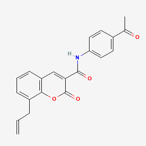 N-(4-acetylphenyl)-8-allyl-2-oxo-2H-chromene-3-carboxamide