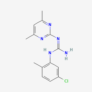 N-(5-chloro-2-methylphenyl)-N'-(4,6-dimethylpyrimidin-2-yl)guanidine