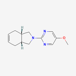 molecular formula C13H17N3O B5384809 (3aR*,7aS*)-2-(5-methoxy-2-pyrimidinyl)-2,3,3a,4,7,7a-hexahydro-1H-isoindole 