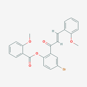 4-bromo-2-[3-(2-methoxyphenyl)acryloyl]phenyl 2-methoxybenzoate