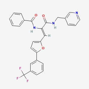 N-(1-{[(3-pyridinylmethyl)amino]carbonyl}-2-{5-[3-(trifluoromethyl)phenyl]-2-furyl}vinyl)benzamide