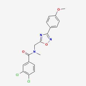 3,4-dichloro-N-{[3-(4-methoxyphenyl)-1,2,4-oxadiazol-5-yl]methyl}-N-methylbenzamide