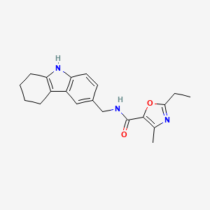 molecular formula C20H23N3O2 B5384886 2-ethyl-4-methyl-N-(2,3,4,9-tetrahydro-1H-carbazol-6-ylmethyl)-1,3-oxazole-5-carboxamide 