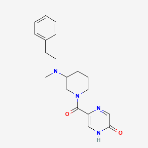 5-({3-[methyl(2-phenylethyl)amino]-1-piperidinyl}carbonyl)-2-pyrazinol