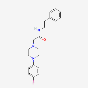 2-[4-(4-fluorophenyl)piperazin-1-yl]-N-(2-phenylethyl)acetamide