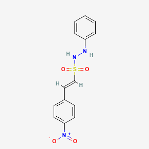 (E)-2-(4-nitrophenyl)-N'-phenylethenesulfonohydrazide