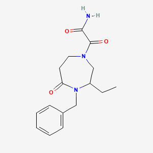 2-(4-benzyl-3-ethyl-5-oxo-1,4-diazepan-1-yl)-2-oxoacetamide