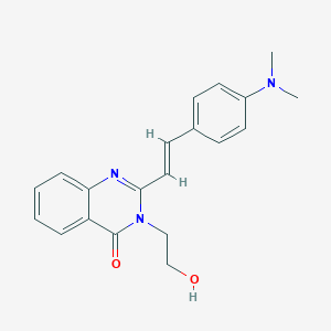 2-{(E)-2-[4-(dimethylamino)phenyl]ethenyl}-3-(2-hydroxyethyl)quinazolin-4(3H)-one