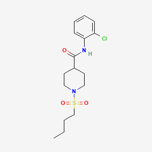 1-butylsulfonyl-N-(2-chlorophenyl)piperidine-4-carboxamide