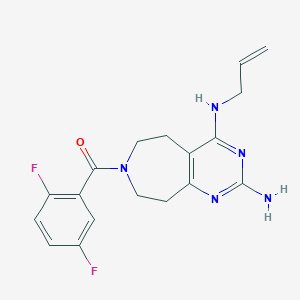 N~4~-allyl-7-(2,5-difluorobenzoyl)-6,7,8,9-tetrahydro-5H-pyrimido[4,5-d]azepine-2,4-diamine