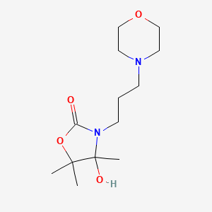 molecular formula C13H24N2O4 B5385027 4-Hydroxy-4,5,5-trimethyl-3-[3-(morpholin-4-yl)propyl]-1,3-oxazolidin-2-one 