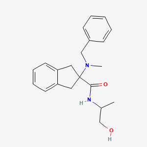 2-[benzyl(methyl)amino]-N-(2-hydroxy-1-methylethyl)-2-indanecarboxamide