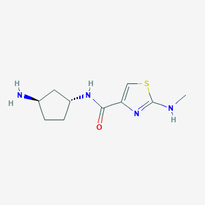 N-[(1R,3R)-3-aminocyclopentyl]-2-(methylamino)-1,3-thiazole-4-carboxamide