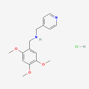 molecular formula C16H21ClN2O3 B5385093 1-pyridin-4-yl-{N}-(2,4,5-trimethoxybenzyl)methanamine 