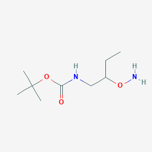 B053851 Carbamic acid, [2-(aminooxy)butyl]-, 1,1-dimethylethyl ester (9CI) CAS No. 121102-98-5