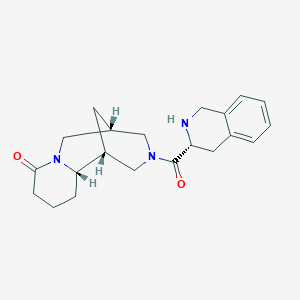 molecular formula C21H27N3O2 B5385121 (1S,2S,9R)-11-[(3R)-1,2,3,4-tetrahydro-3-isoquinolinylcarbonyl]-7,11-diazatricyclo[7.3.1.0~2,7~]tridecan-6-one hydrochloride 