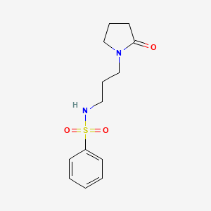 N-[3-(2-oxopyrrolidin-1-yl)propyl]benzenesulfonamide