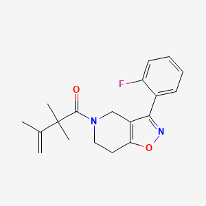 3-(2-fluorophenyl)-5-(2,2,3-trimethylbut-3-enoyl)-4,5,6,7-tetrahydroisoxazolo[4,5-c]pyridine