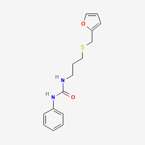 N-{3-[(2-furylmethyl)thio]propyl}-N'-phenylurea