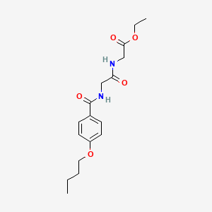 ethyl N-(4-butoxybenzoyl)glycylglycinate