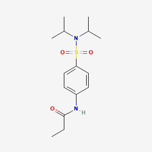 N-[4-(dipropan-2-ylsulfamoyl)phenyl]propanamide