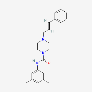 N-(3,5-DIMETHYLPHENYL)-4-[(2E)-3-PHENYL-2-PROPEN-1-YL]-1-PIPERAZINECARBOXAMIDE